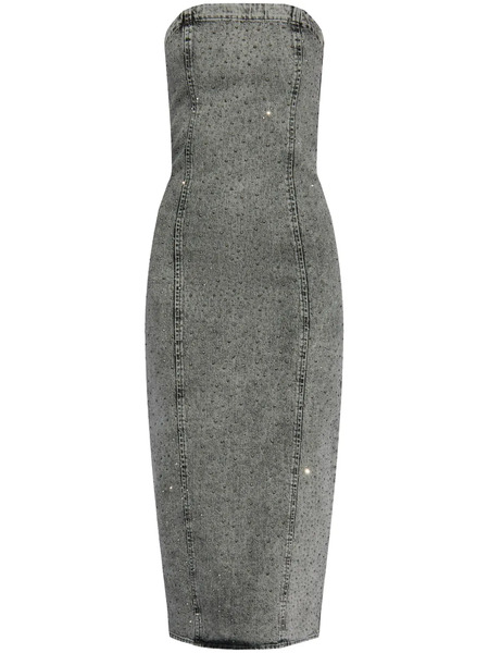  Gestuz Denim Midi Dress - Grey 