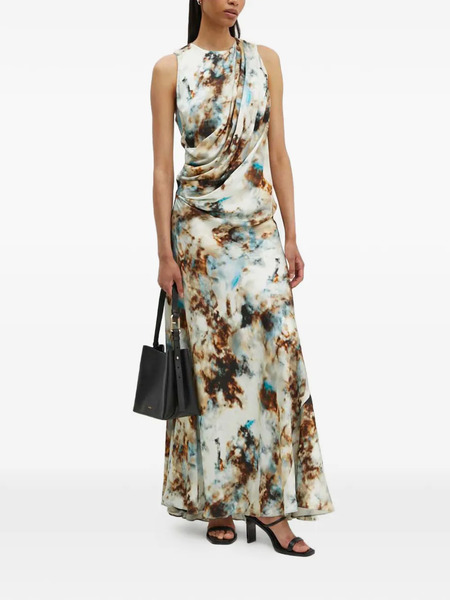  Gestuz Draped-detail Sleeveless Maxi Dress - Neutrals 