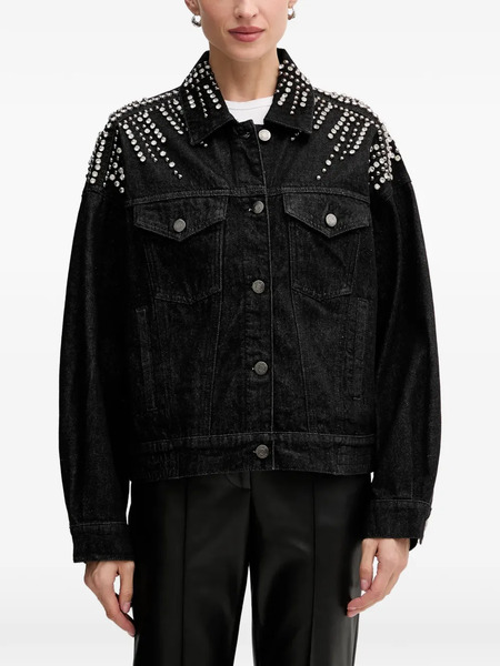 Gestuz Embellished Denim Jacket - Black 
