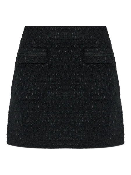  Gestuz Gzkeiko Tweed Mini Skirt - Black 