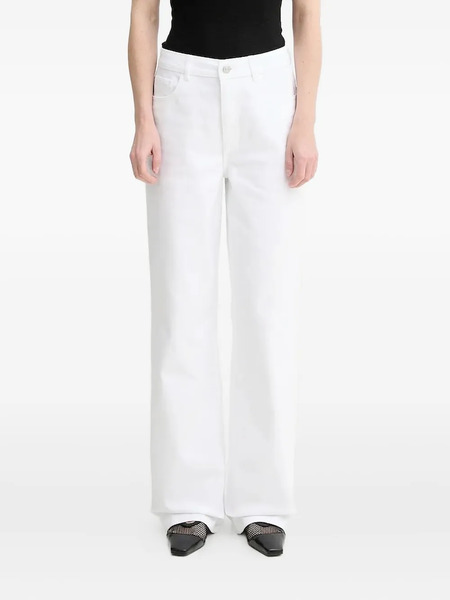  Gestuz Logo-patch Jeans - White 