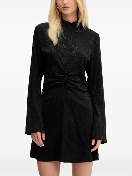  Gestuz Shirred-effect Mini Dress - Black 