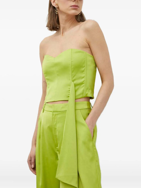  Gestuz Sweetheart Smocked Top - Green 