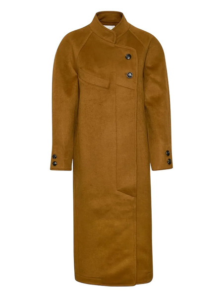  Gestuz Wolina Buttoned Coat - Brown 