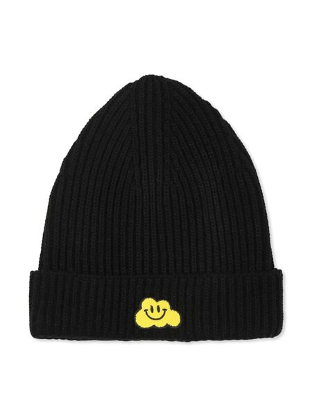  Ghayme Cloud-appliqué Beanie - Black 