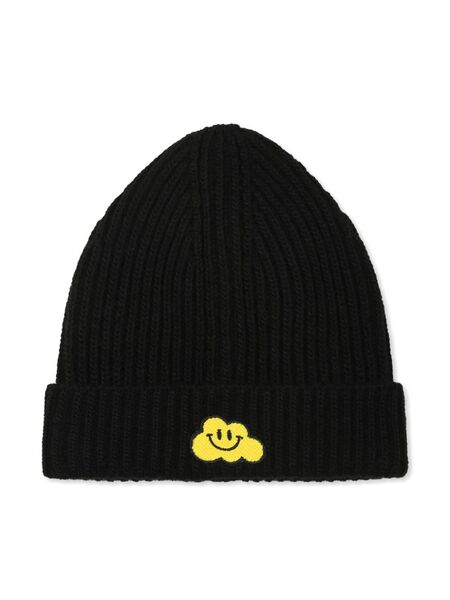  Ghayme Cloud-appliqué Beanie - Black 