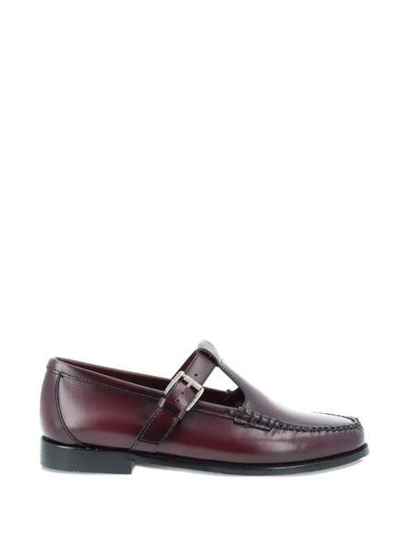  G.h.bass Buckle-strap Leather Loafers - Red 