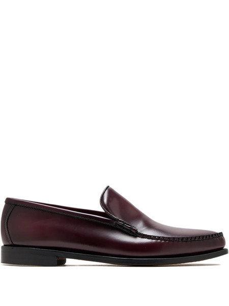  G.h.bass Leather Mocassin Loafers - Red 