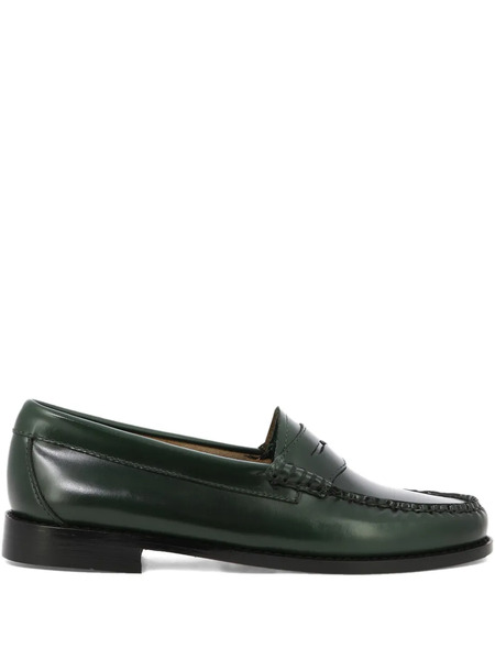  G.h.bass Weejuns Penny Leather Loafers - Green 