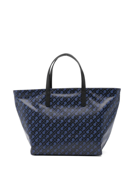  Gherardini Meium Patterned Handle Tote Bag - Blue 