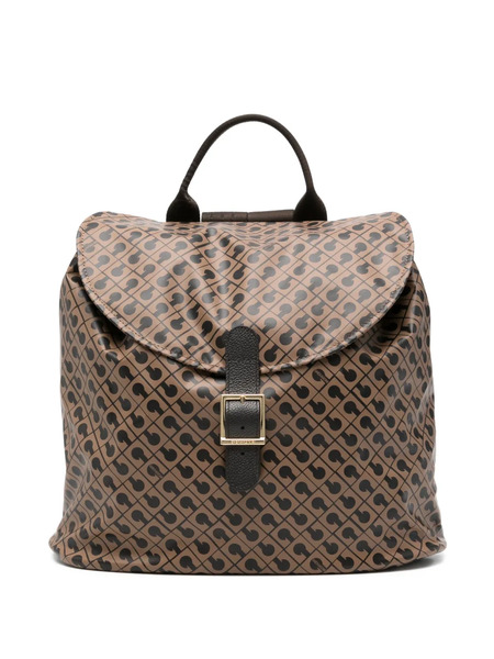  Gherardini Patterned Backpack - Brown 