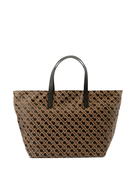  Gherardini Patterned Handle Tote Bag - Neutrals 