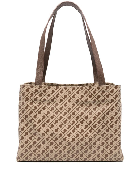  Gherardini Patterned-print Tote Bag - Brown 