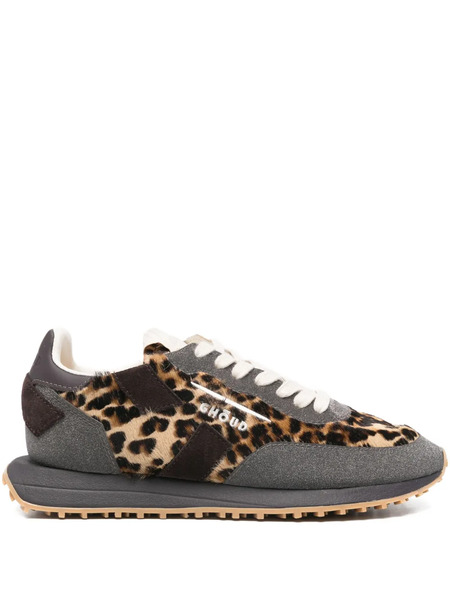  GhŌud Animal-print Panelled Sneakers - Brown 