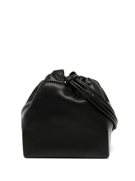  Gia Studios Drawstring-fastening Faux-leather Crossbody Bag - Black 