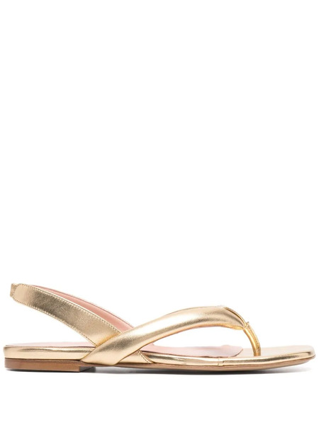  Giaborghini Bora Flat Sandals - Gold 