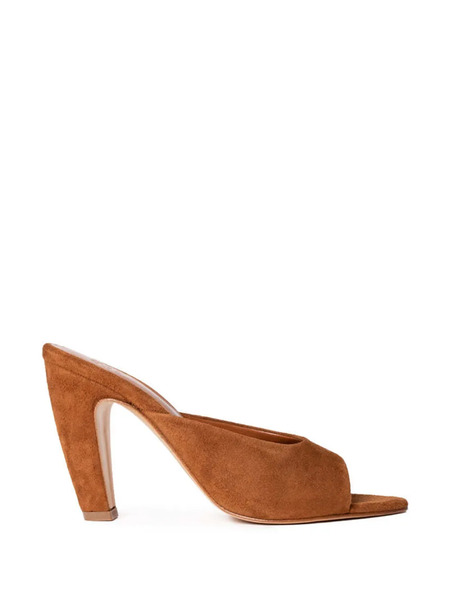  Giaborghini Edmond Heeled Mules - Brown 