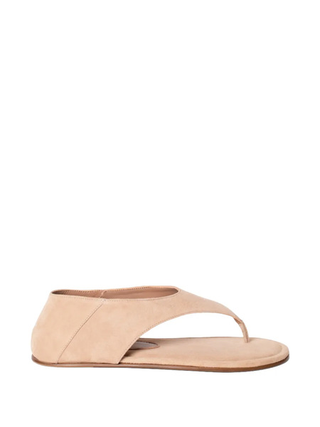  Giaborghini Emauelle Flat Sandals - Neutrals 