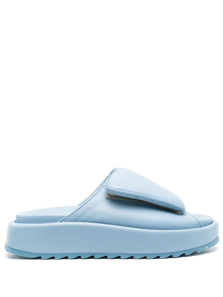  Giaborghini Gia Touch Strap Slides - Blue 