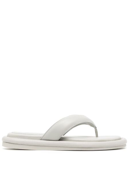  Giaborghini Padded Leather Flip-flops - Grey 