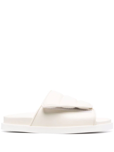  Giaborghini Padded Slip-on Sandals - Neutrals 