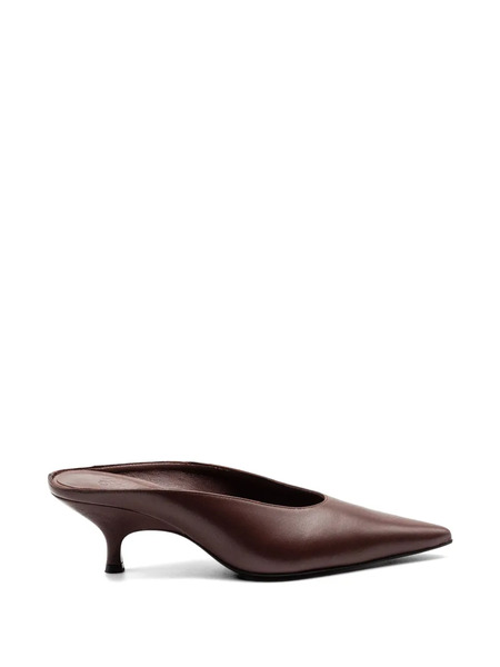  Giaborghini Sabrina Pointed-toe Mules - Brown 