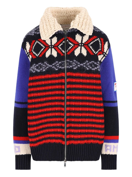  Giada Benincasa Fair Isle-pattern Zip-up Cardigan - Blue 