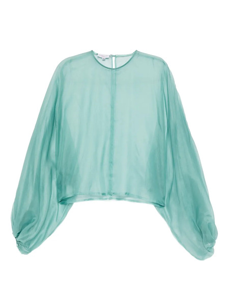  Giada Curti Balloon-sleeve Top - Green 