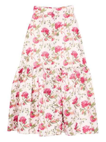  Giada Curti Floral-print Skirt - Neutrals 