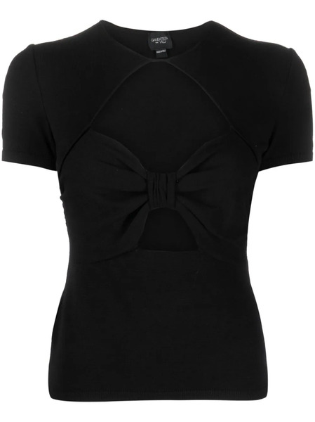  Giambattista Valli Cut-out Short-sleeve Top - Black 