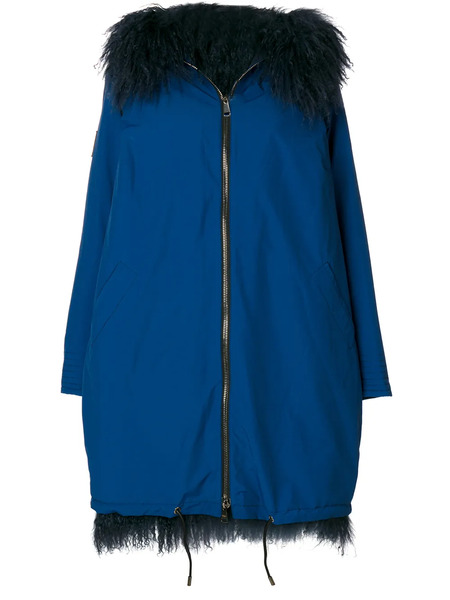  Gianfranco Ferré Pre-owned Fur Trim Parka - Blue 