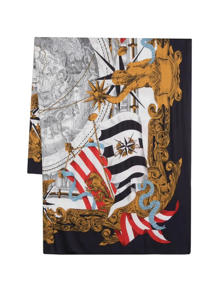  Gianfranco Ferré Pre-owned Printed Silk Scarf - Black 