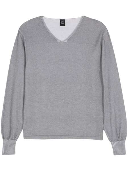  Gianfranco Ferré Pre-owned 2000 V-neck Knitted Jumper - Grey 