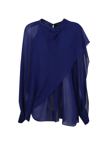  Gianluca Capannolo Draped Top - Blue 