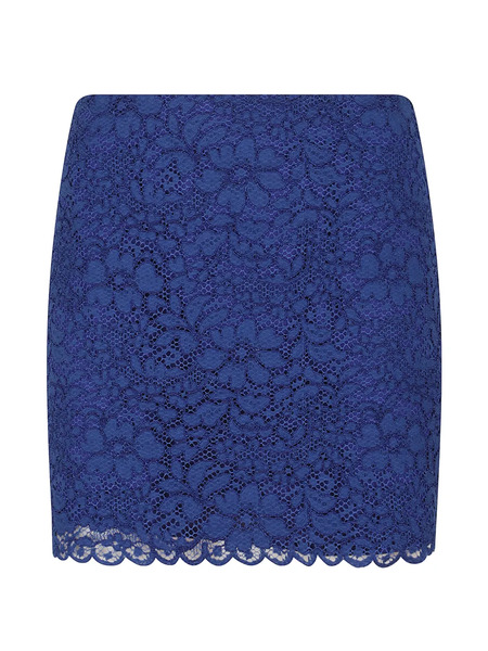  Gianluca Capannolo Lace-trim Skirt - Blue 