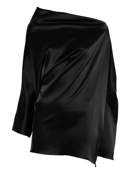  Gianluca Capannolo Maja Draped Blouse - Black 