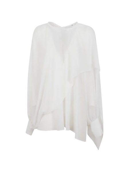  Gianluca Capannolo Ruffled Top - White 