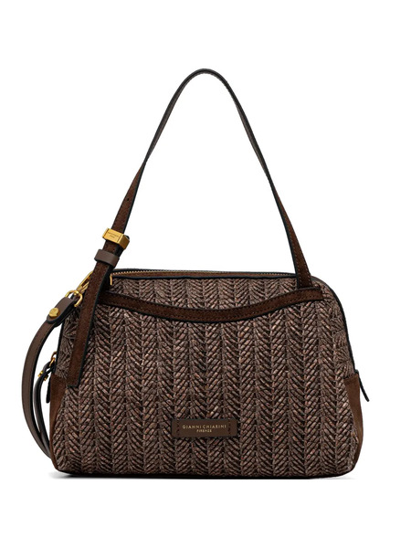  Gianni Chiarini Alifa Herringbone Textured Cross Body Bag - Brown 