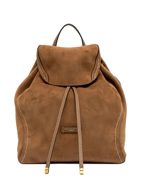  Gianni Chiarini Drawstring Rucksack Backpack - Brown 