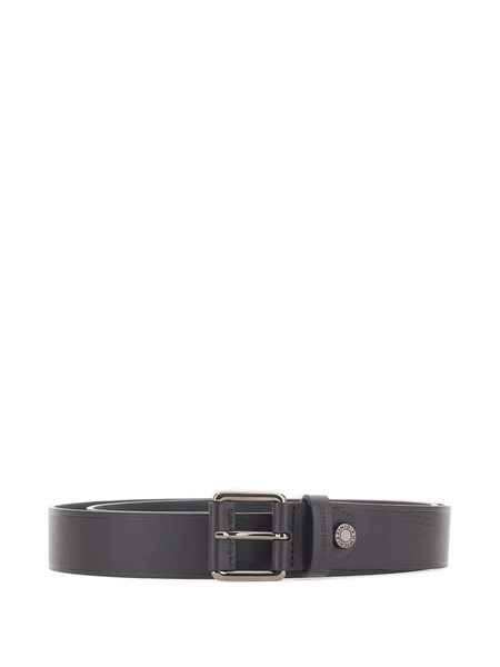  Gianni Chiarini Embossed Logo Leather Belt - Blue 