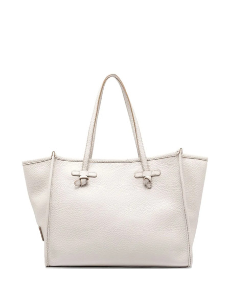  Gianni Chiarini Leather Tote Bag - White 