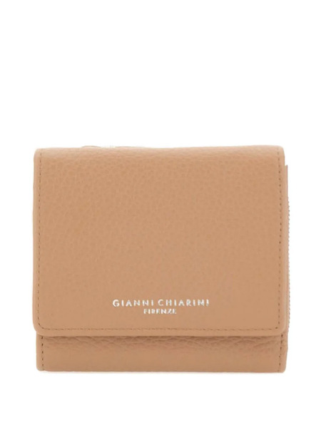  Gianni Chiarini Pebbled-leather Zip Wallet - Neutrals 