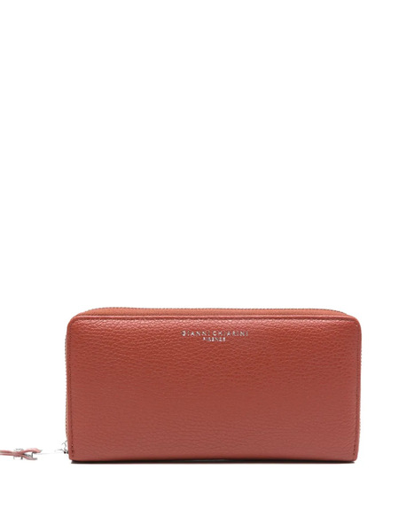  Gianni Chiarini Zip Leather Wallet - Orange 