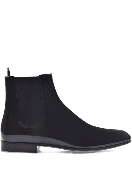  Gianvito Rossi Alain Elasticated-panel Boots - Black 