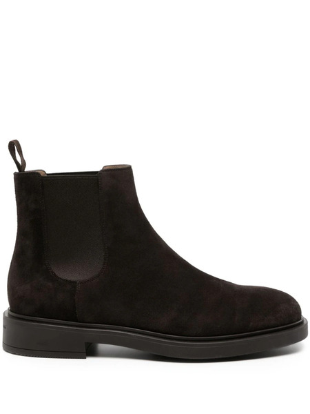 Gianvito Rossi Douglas Suede Side-panels Boots - Brown 