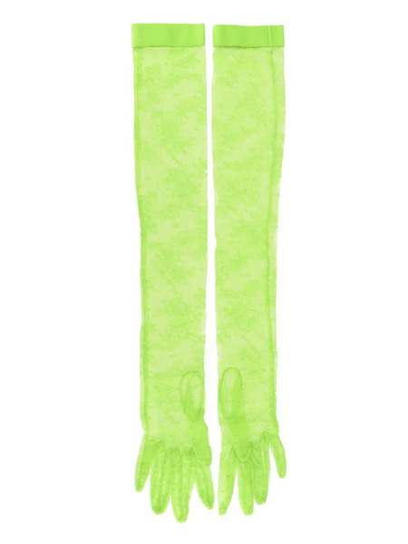  Gianvito Rossi Lace Gloves - Green 