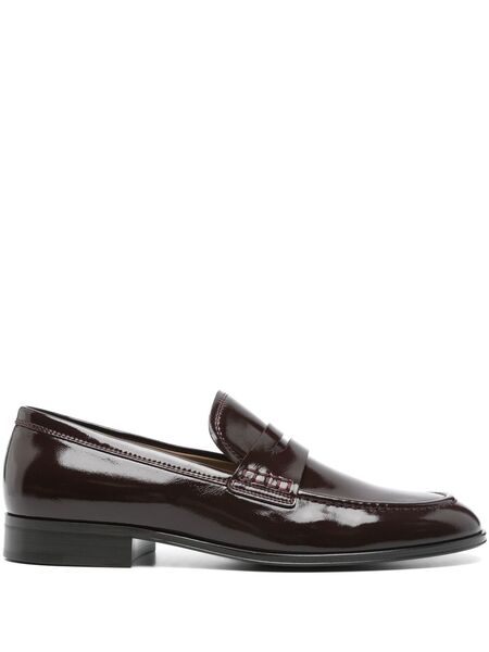  Gianvito Rossi Leather Loafers - Brown 