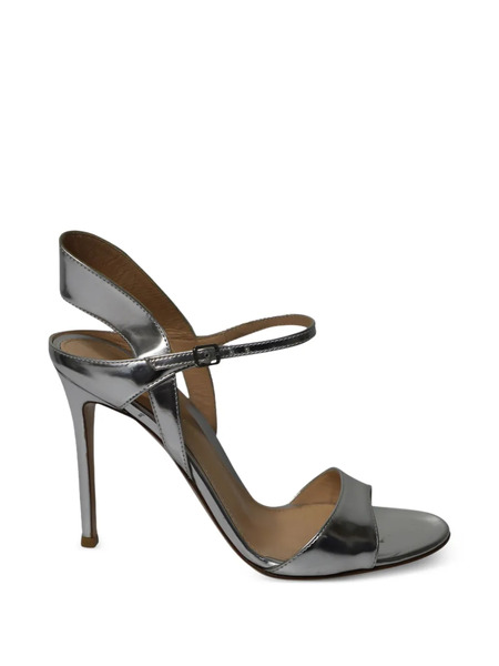  Gianvito Rossi Leather Sandals - Silver 