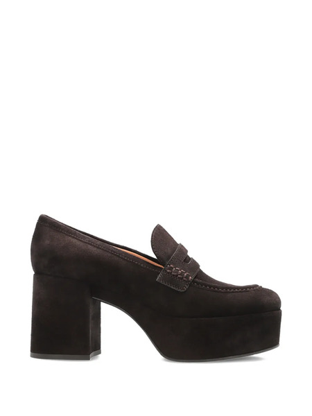  Gianvito Rossi Loafer-style Platform Pumps - Brown 