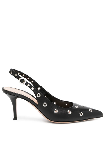  Gianvito Rossi Lydia Sling 70mm Pumps - Black 